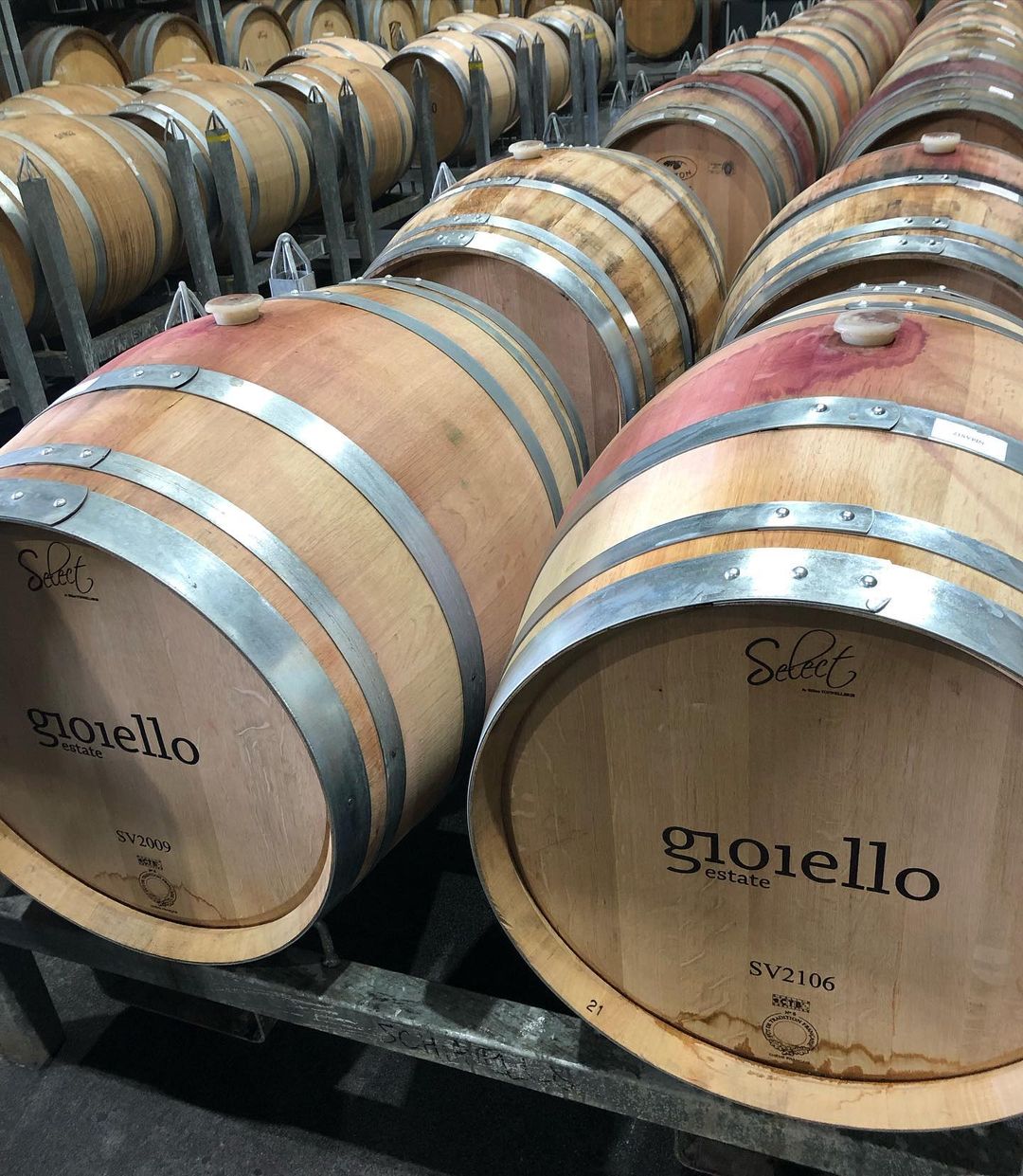 Barrel tasting the 2020 Syrah, Merlot and 2021 Chardonnay